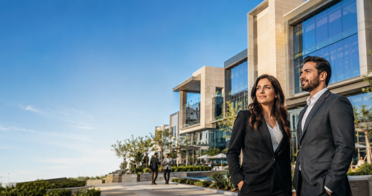 Modern Cairo commercial hub - lifestyle visualization