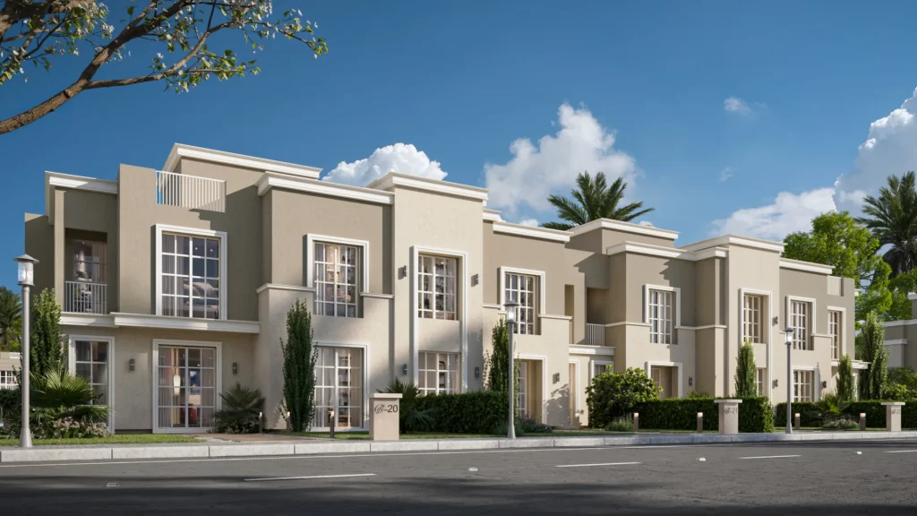 الواجهة الأمامية لوحدة S-Villa في ذا باترفلاي