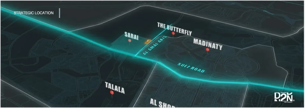 موقع دي تو إن بين سراي ومدينتي وذا باترفلاي