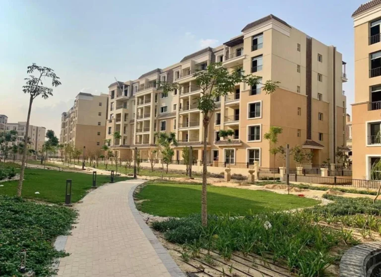 عمارات سكنية ومساحات خضراء منفذة في سراي