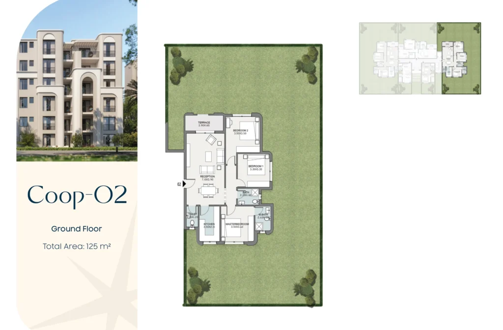 TALALA COOP-02 apartment 125 sqm floor plan