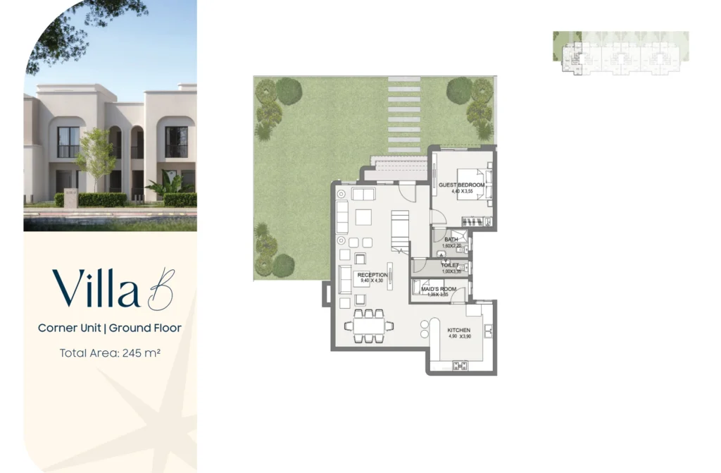 TALALA S-Villa B corner 245 sqm floor plan